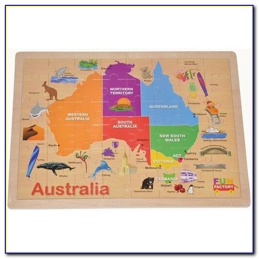 Map Of Australia Jigsaw Puzzle