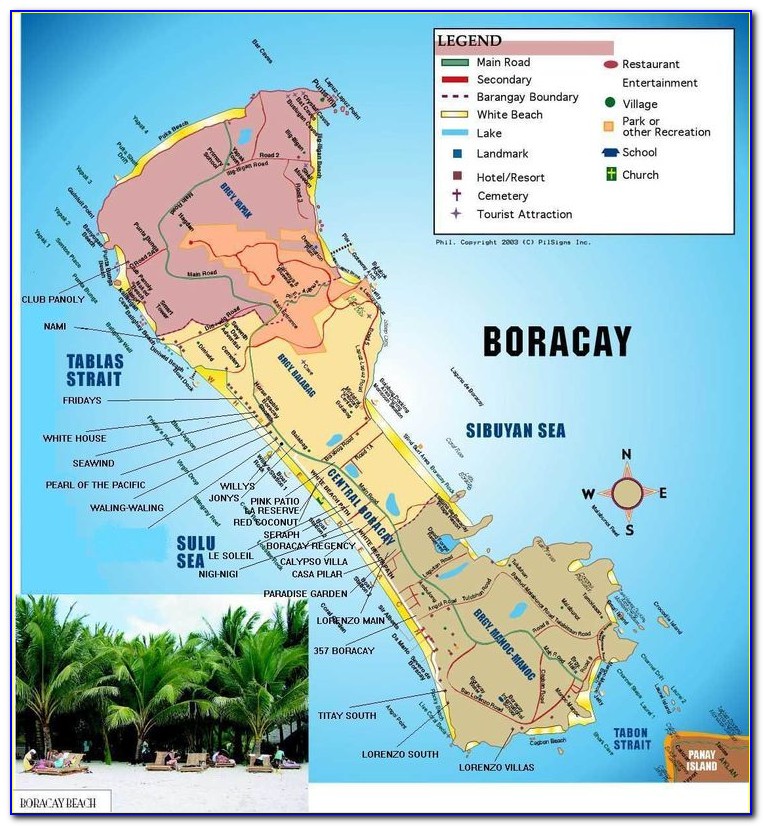 Map Of Boracay Hotels