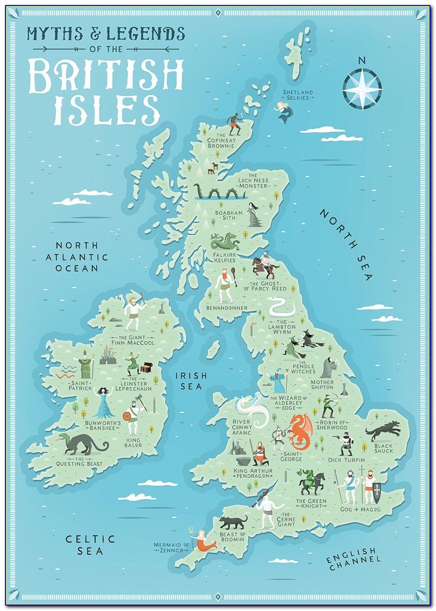 Map Of British Isles And France