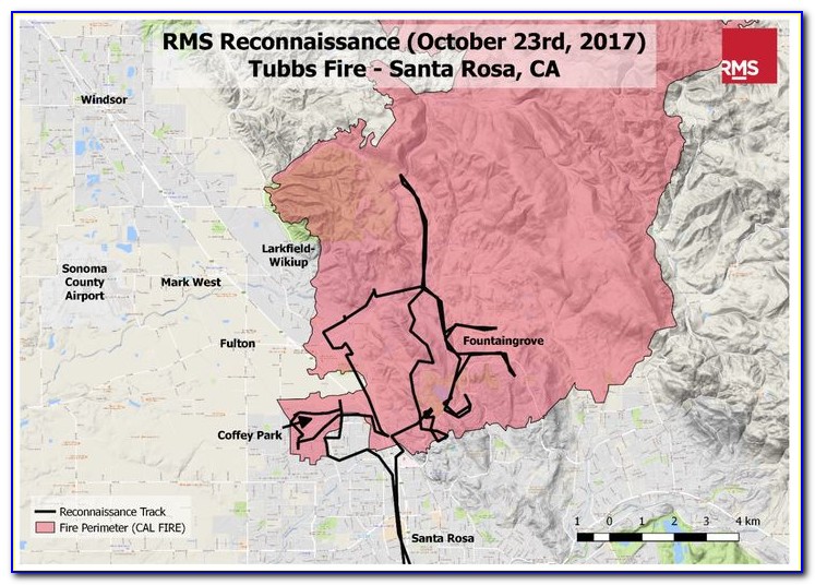 Map Of California Fires And Wineries