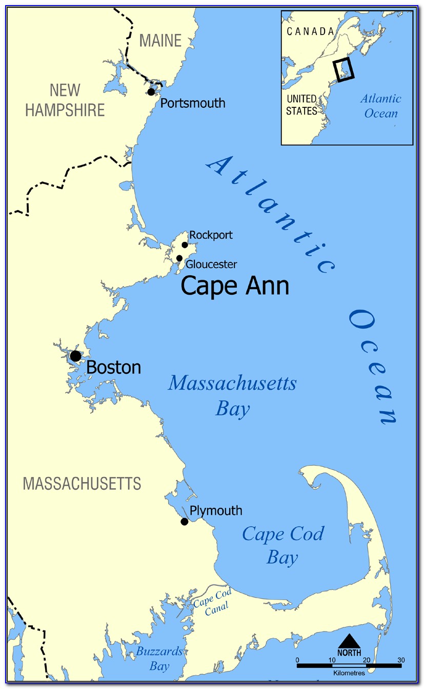 Map Of Cape Ann Beaches
