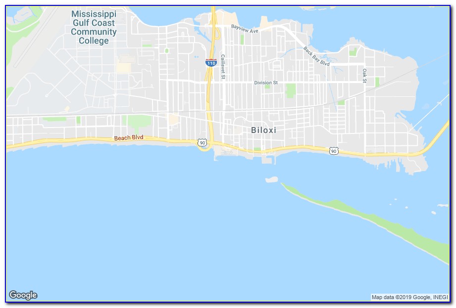 Map Of Casinos And Hotels In Biloxi Ms