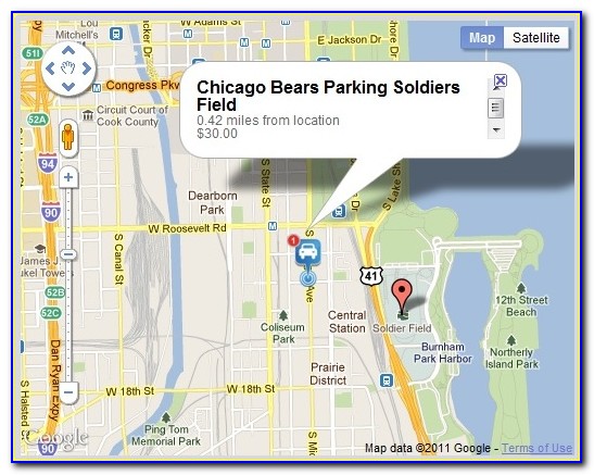 Map Of Chicago Near Soldier Field