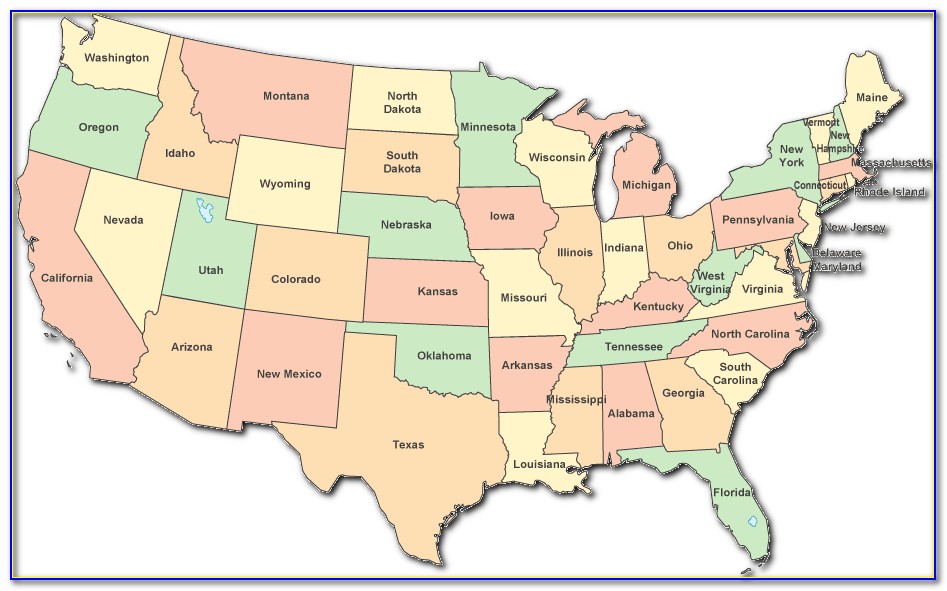 Map Of Contiguous United States