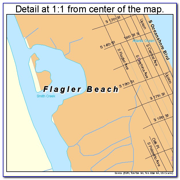 Map Of Flagler Beach Fl