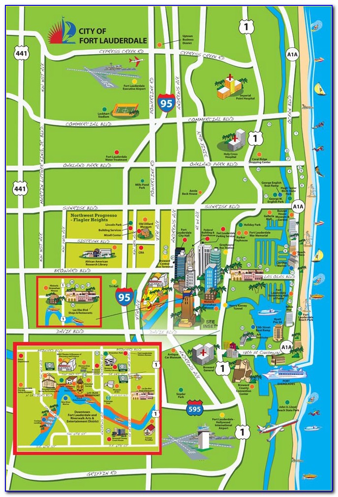 Map Of Fort Lauderdale Hotels