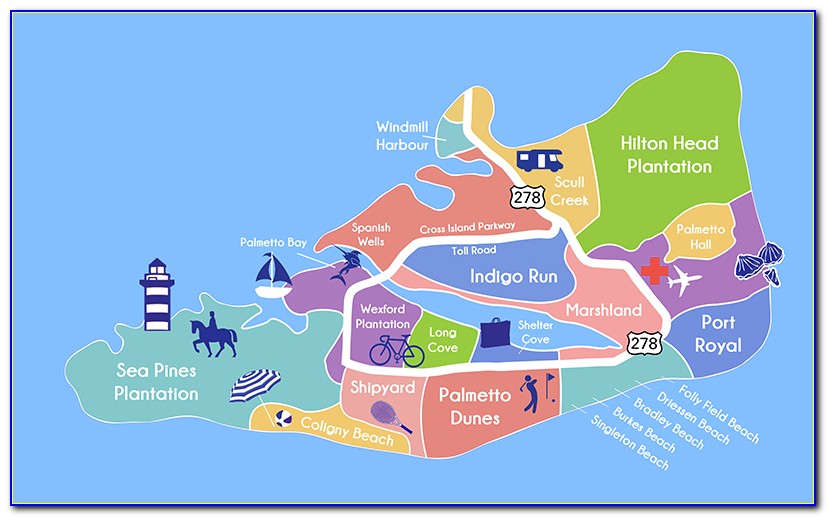 Map Of Hilton Head Island Plantations