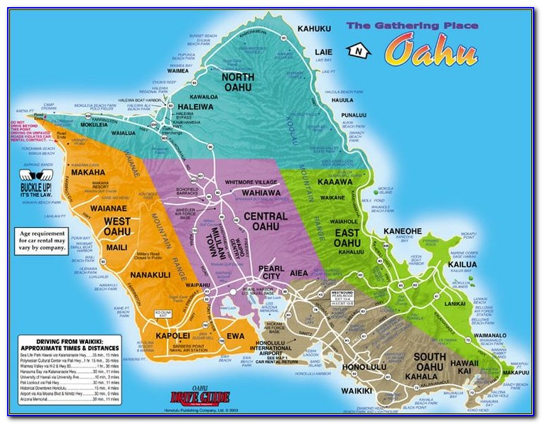 Map Of Hilton Hotels In Oahu