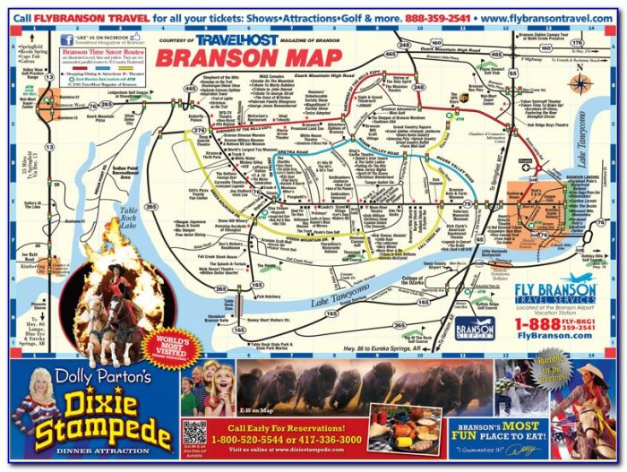 Map Of Hotels And Motels In Branson Mo