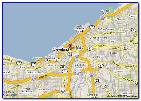 Map Of Hotels In Downtown Cleveland Oh