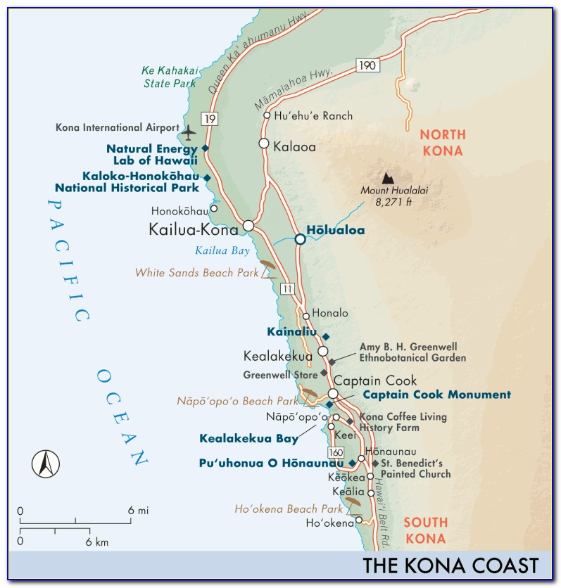Map Of Hotels In Kona Hi