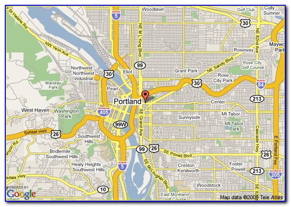 Map Of Hotels In Portland Oregon
