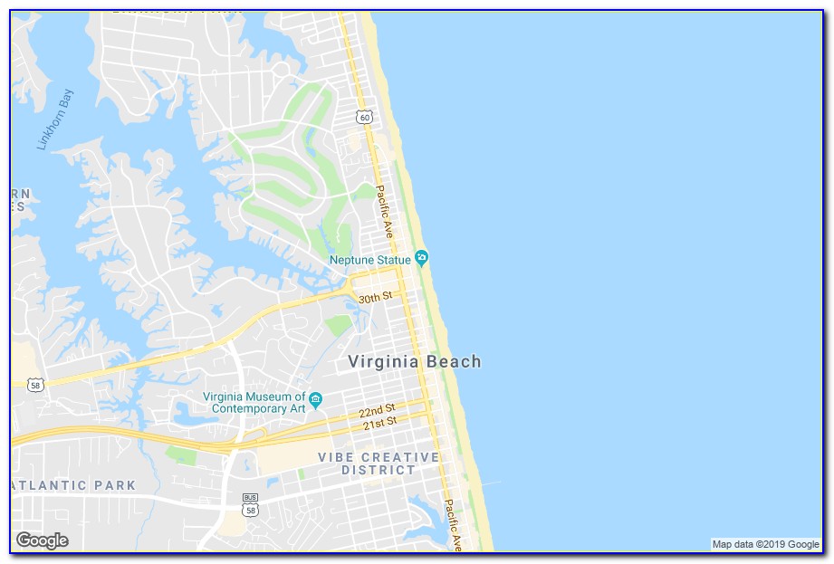 Map Of Hotels In Virginia Beach Va