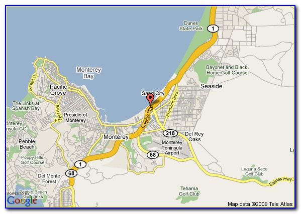 Map Of Hotels Near Monterey Bay Aquarium