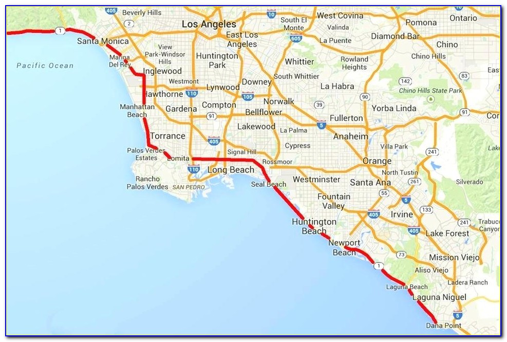 Map Of Hotels Near Santa Monica
