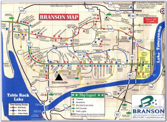 Map Of Hotels On Strip Branson Mo