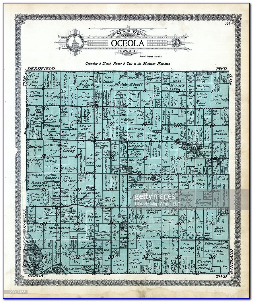 Michigan, 1915, Oceola Township, Oceola, Livingston County