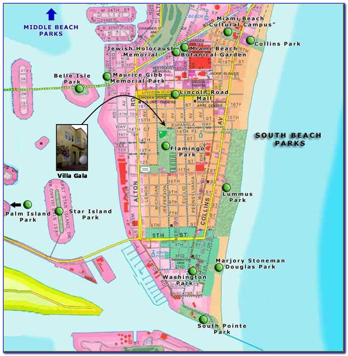 Map Of Miami South Beach Hotels