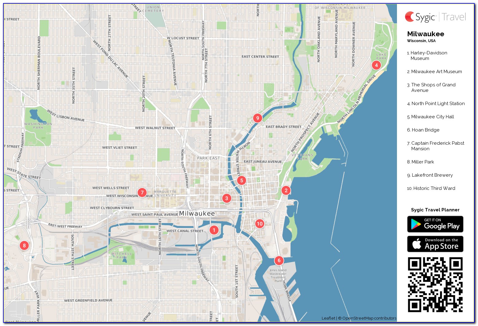 Map Of Milwaukee Area Hotels