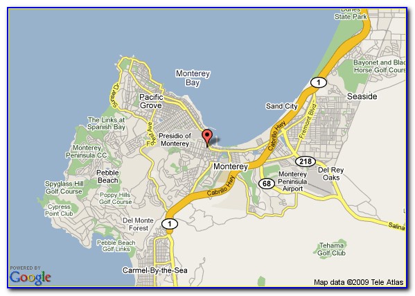 Map Of Motels In Monterey Ca