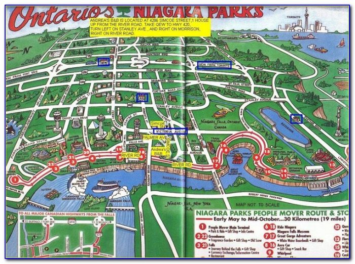 Map Of Niagara Falls Ontario Hotels