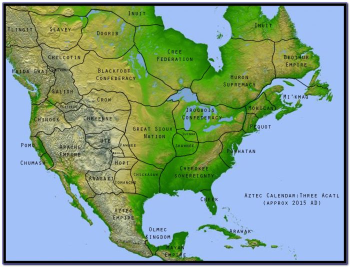 Map Of North American Native Tribes