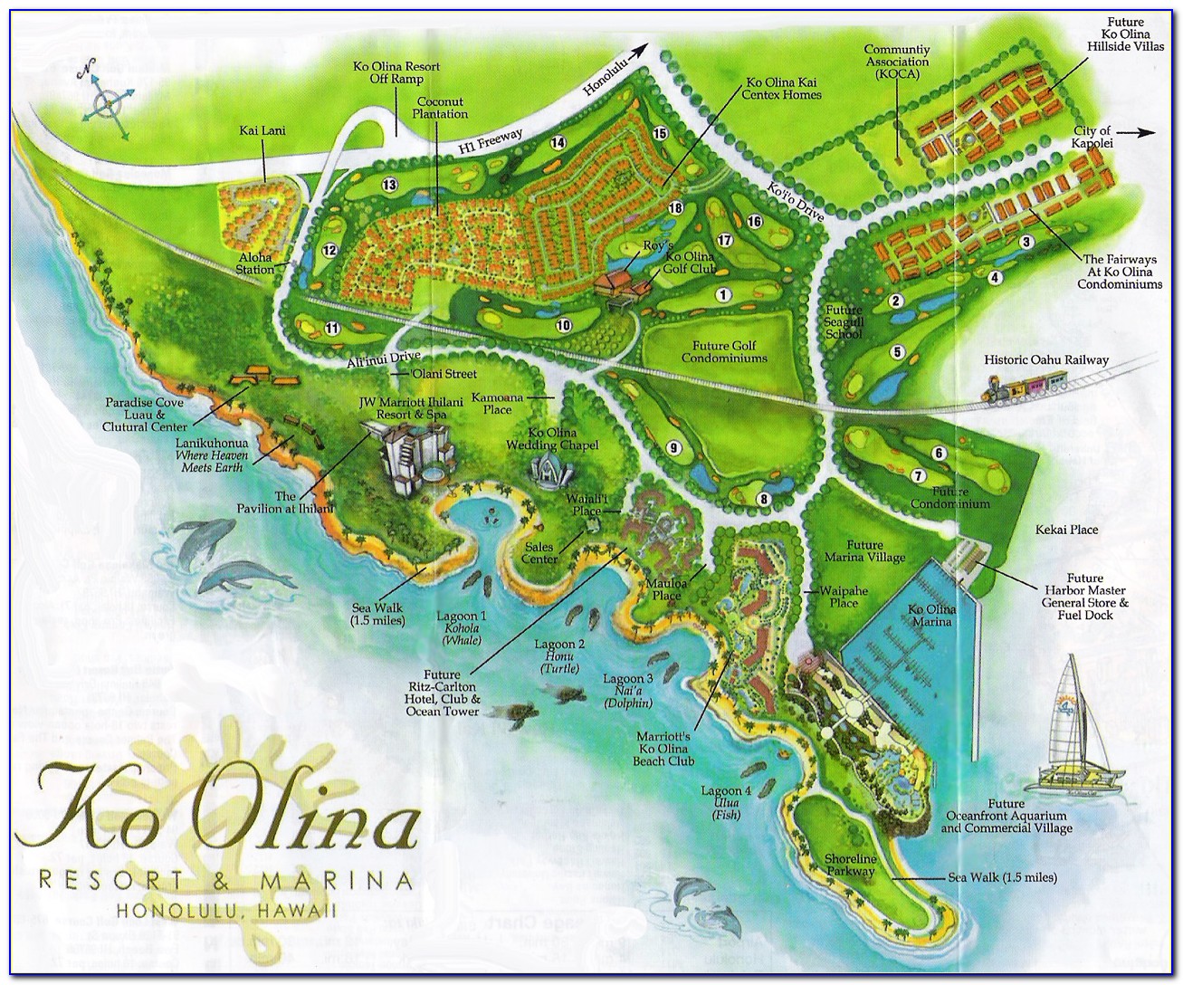Map Of Oahu Hotels Hawaii