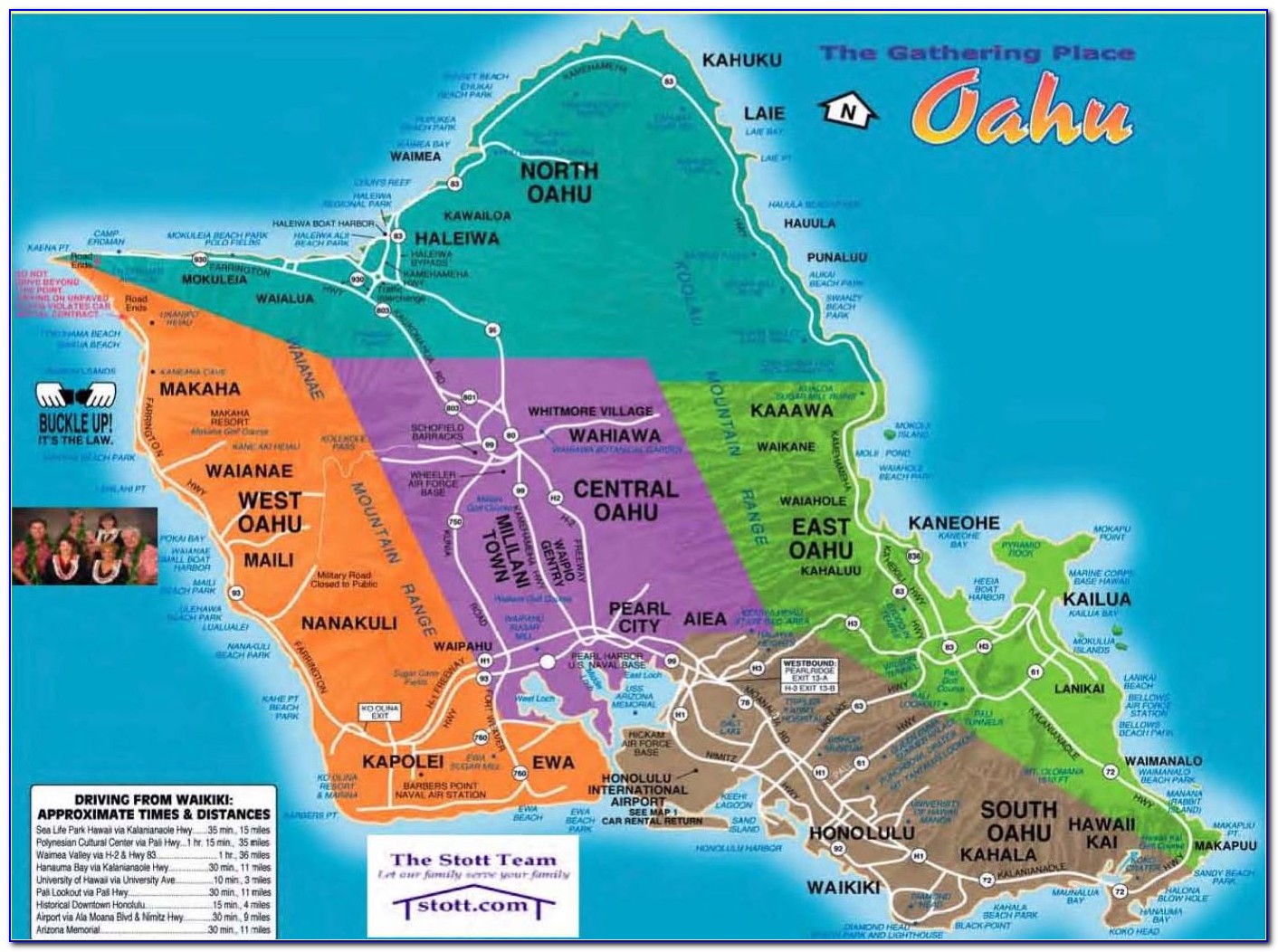 Map Of Oahu Waikiki Hotels