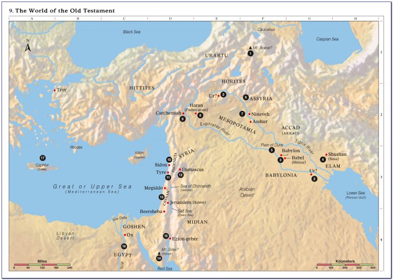 Old Testament Geography Map