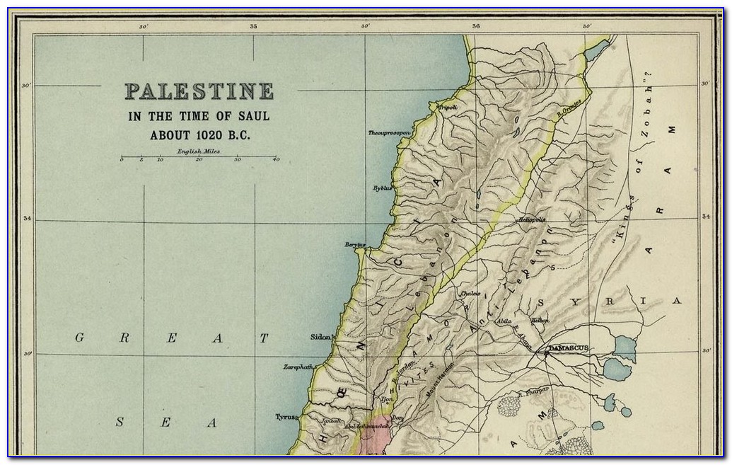 Map Of Palestine In Ancient Times