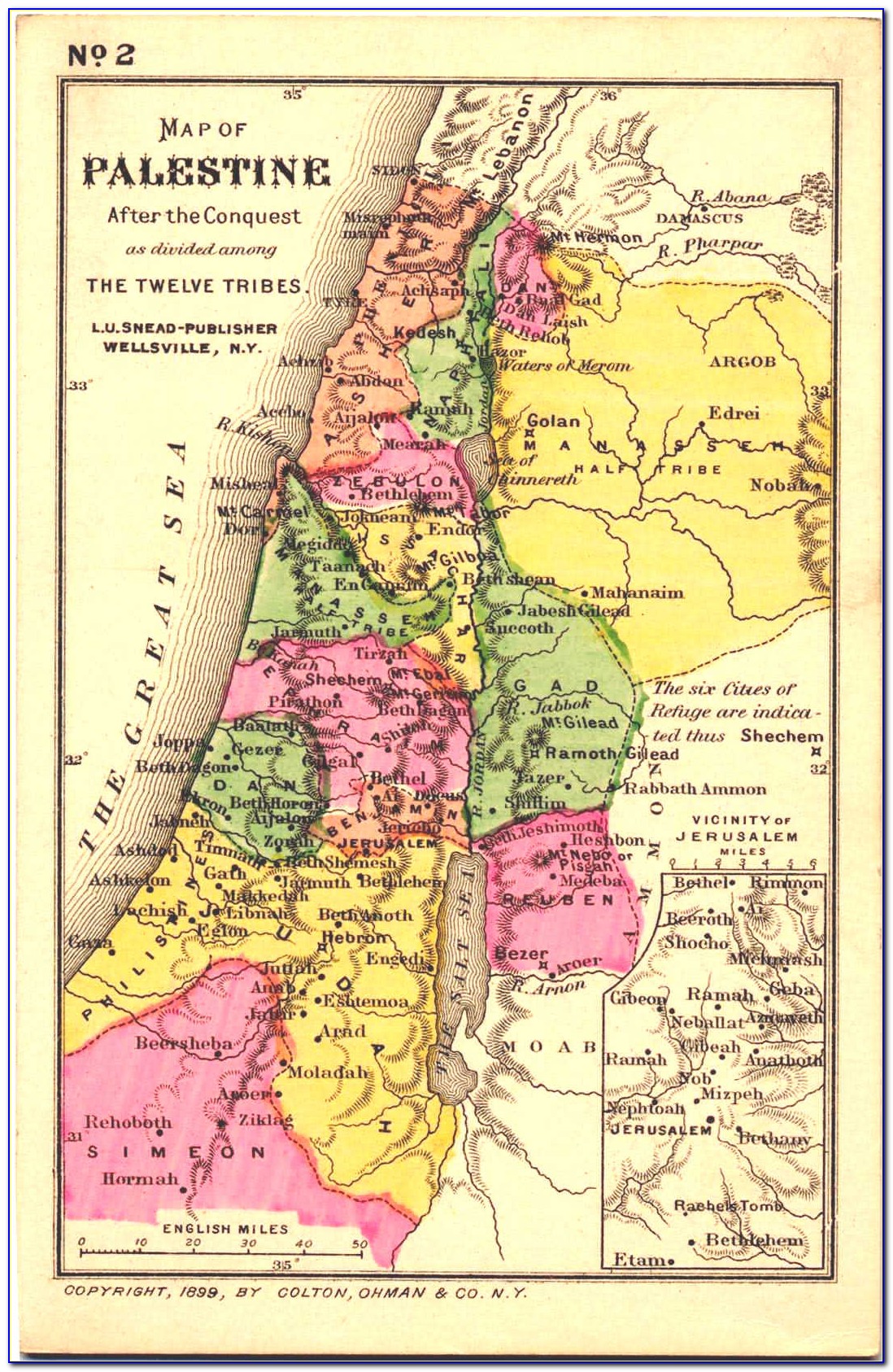 Map Of Palestine In Old Testament Times