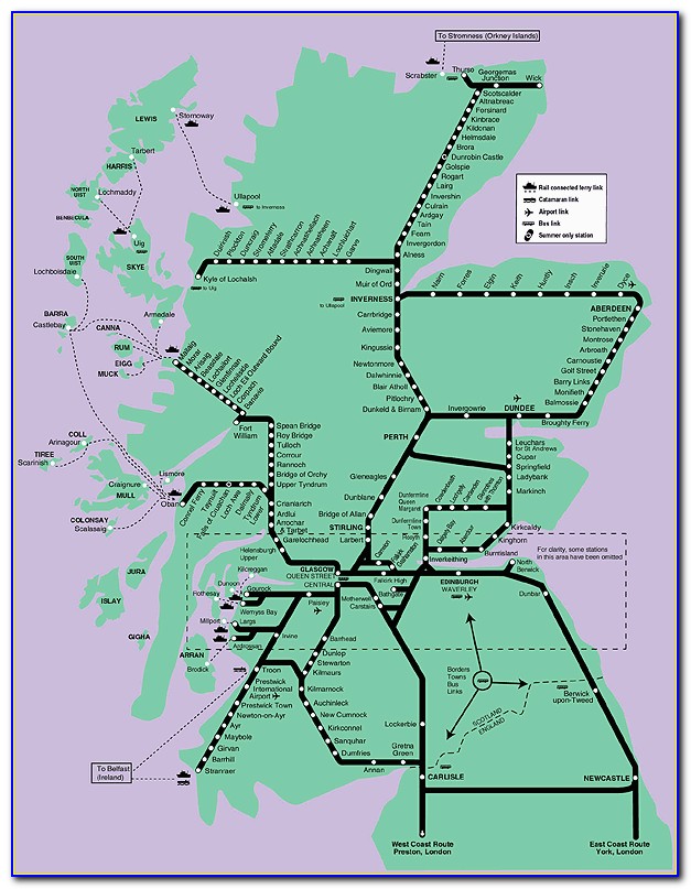 Map Of Scottish Railways