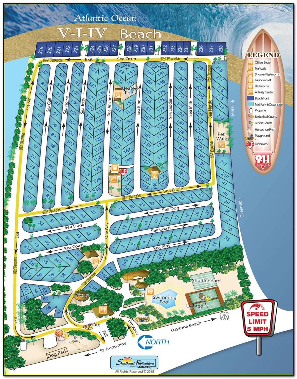 Map Of St Augustine Beach Hotels
