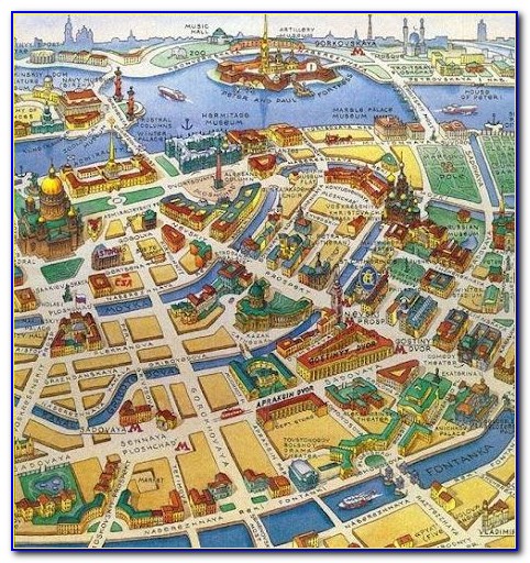 Map Of St Petersburg Russia Attractions