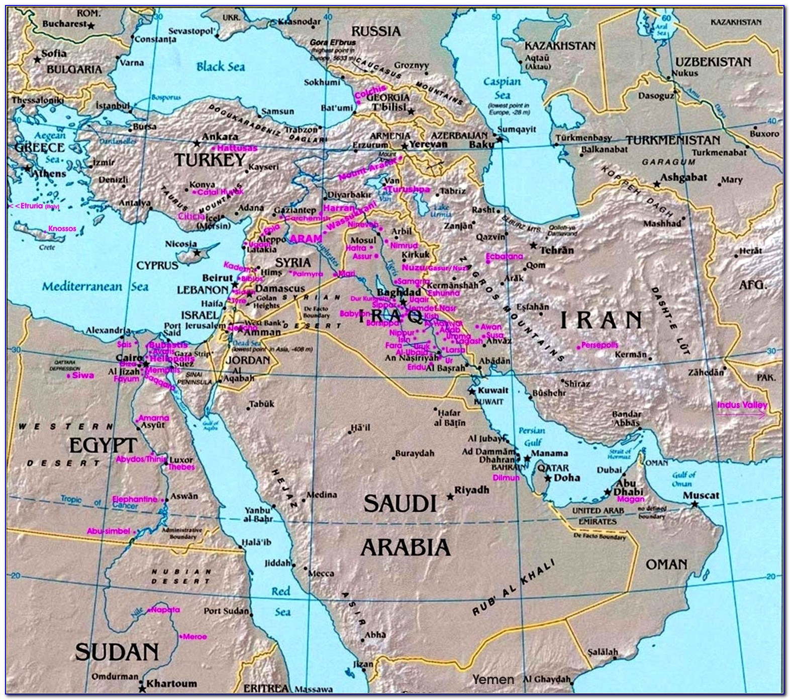 Map Of The Middle East In Ancient Times