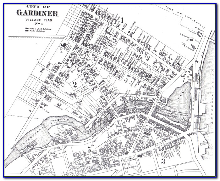 Map Of West Gardiner Maine