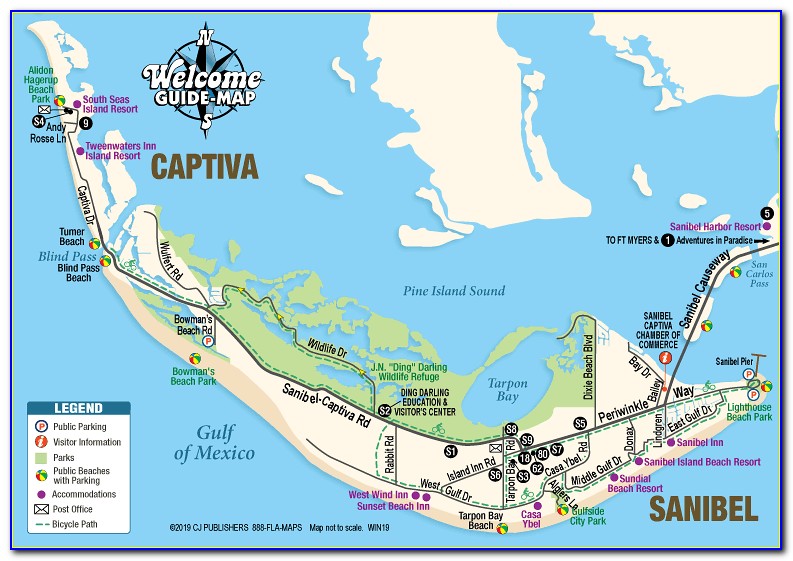 Map Sanibel Island Florida