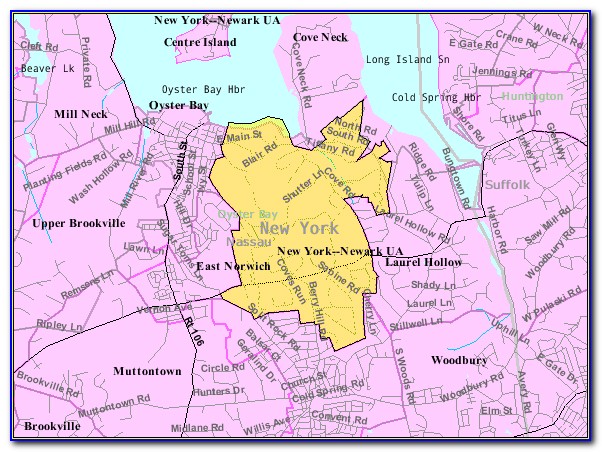 Map Town Of Oyster Bay Ny