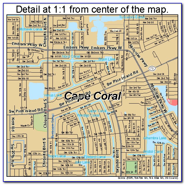 Maps Cape Coral Florida