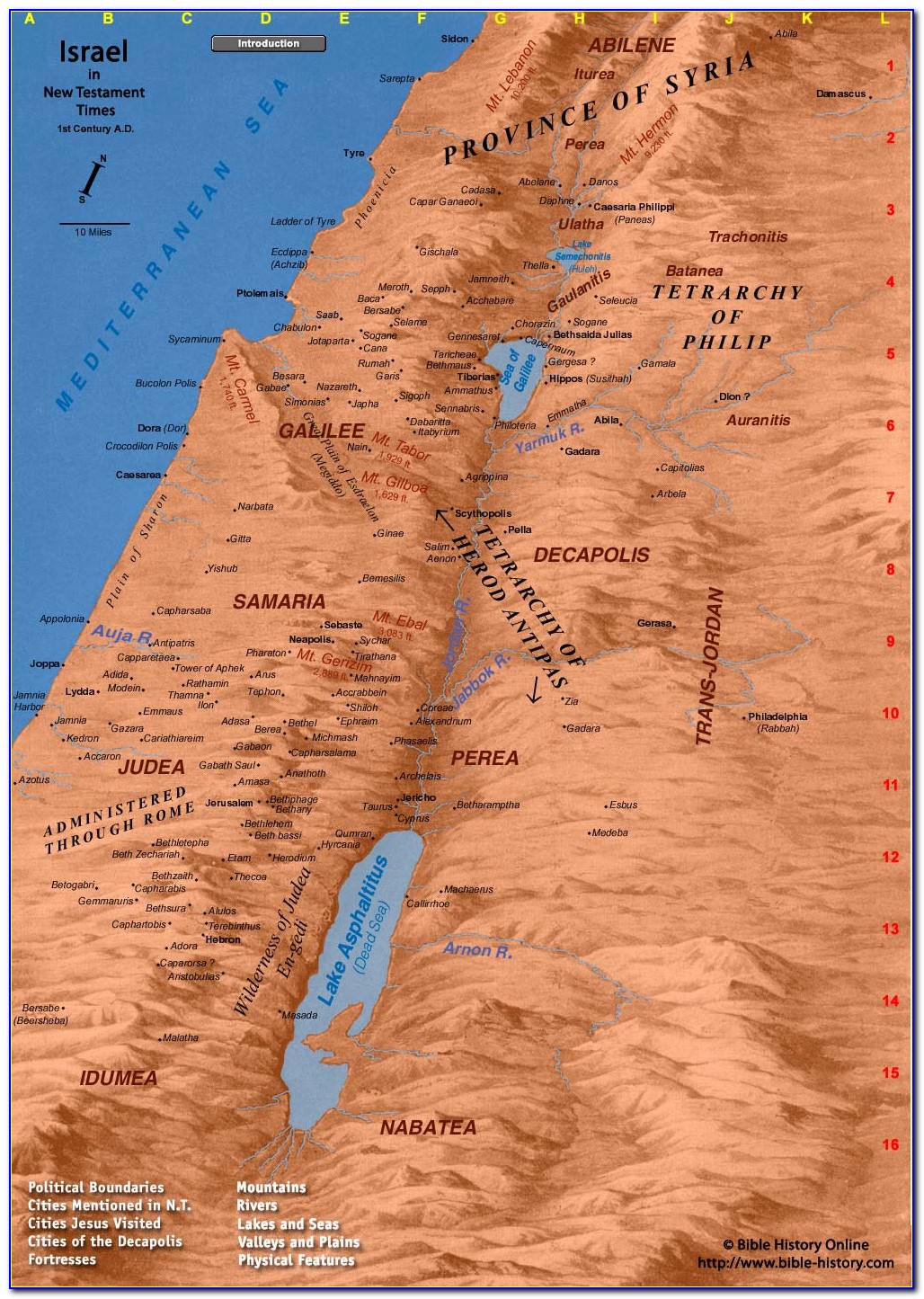 Maps Of Ancient Israel And Judah
