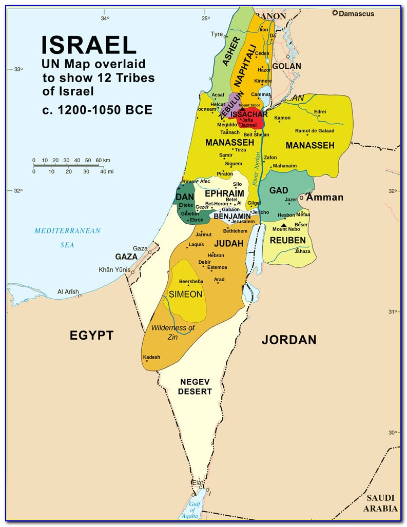 Maps Of Biblical Israel