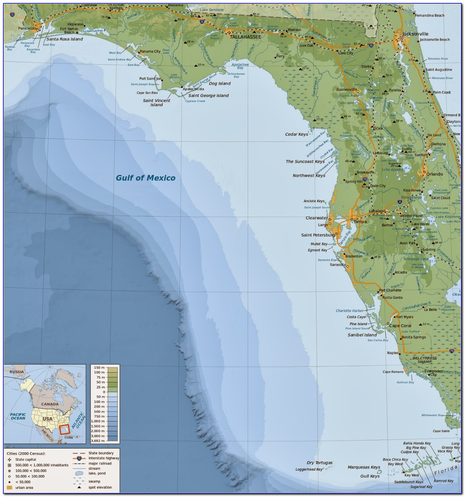 Maps Of Florida Gulf Coast Beaches