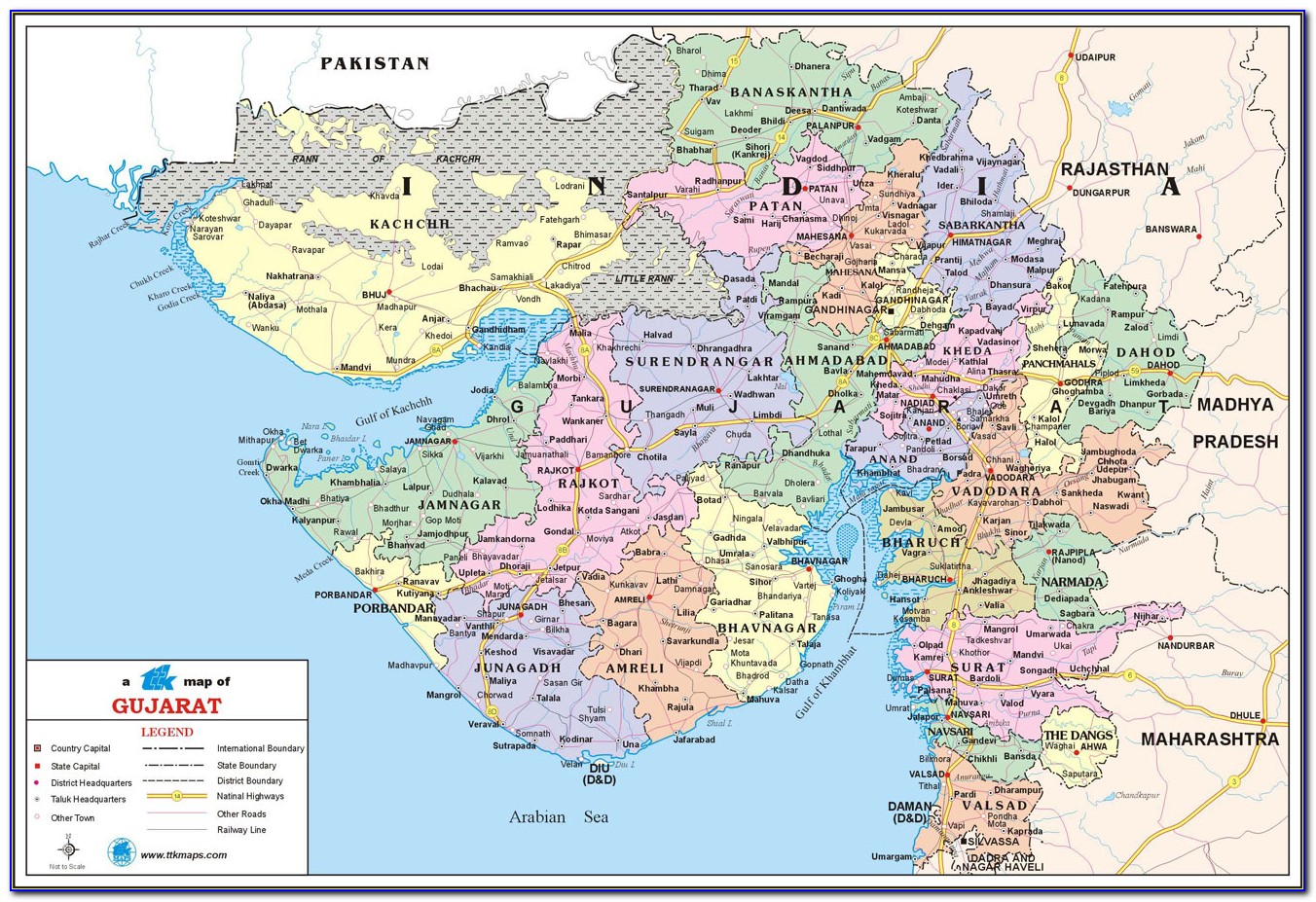 Maps Of Gujarat Villages