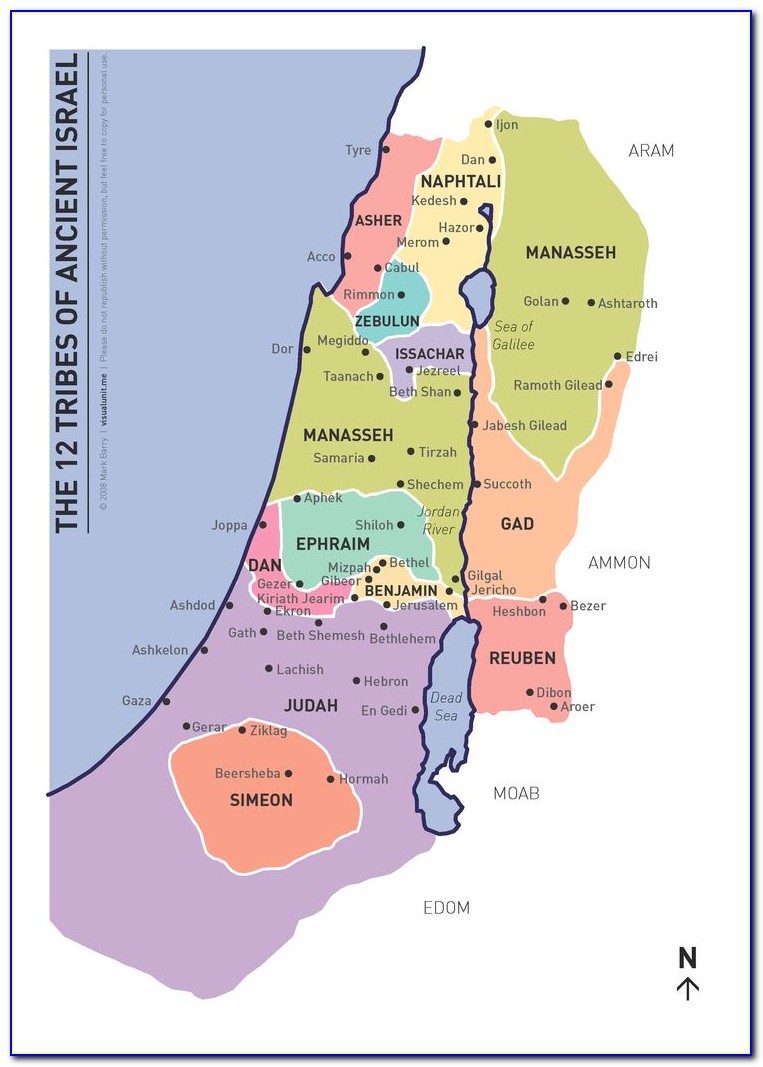 Maps Of Israel In Biblical Times