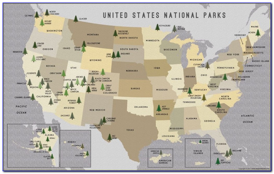 Maps Of National Parks In Western Us