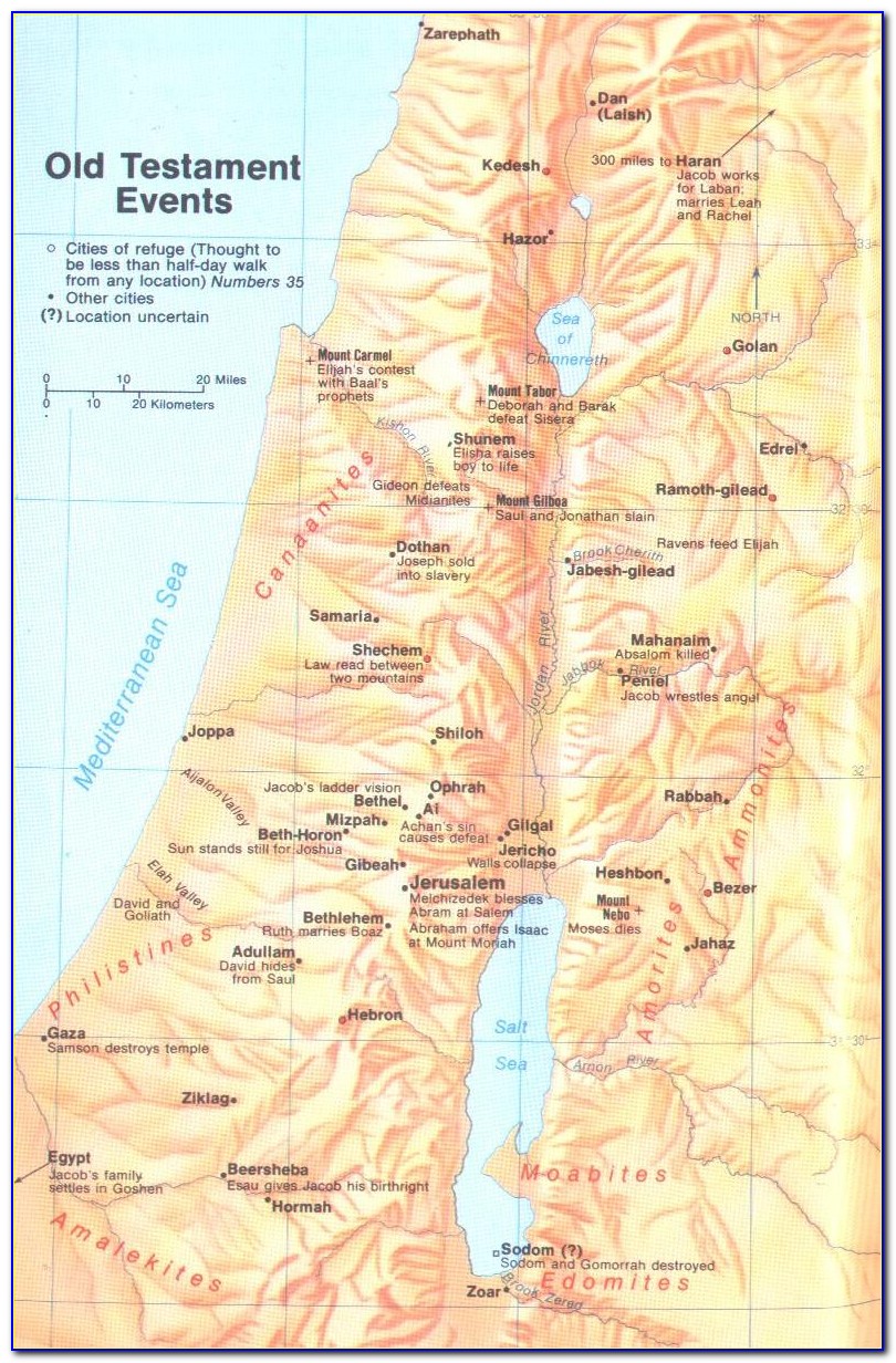 Maps Of The Bible Old Testament