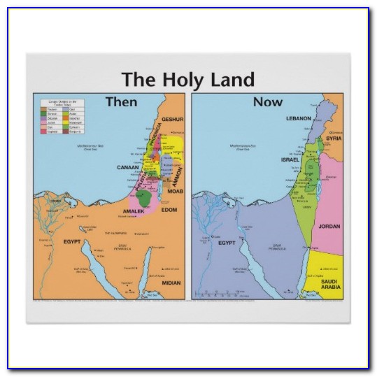 Maps Of The Bible Then And Now