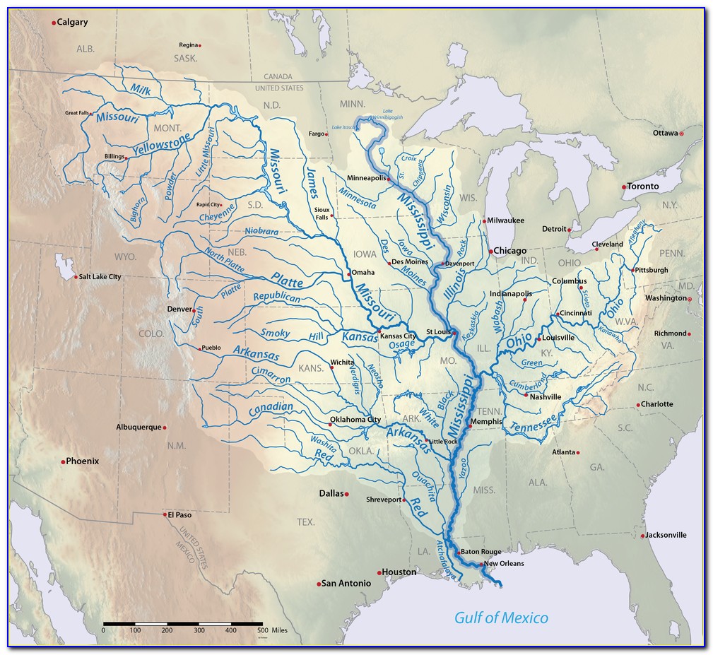 Maps Of The Mississippi River
