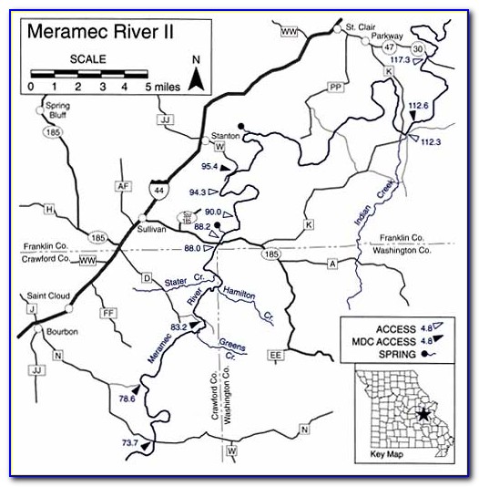 Meramec Springs Map
