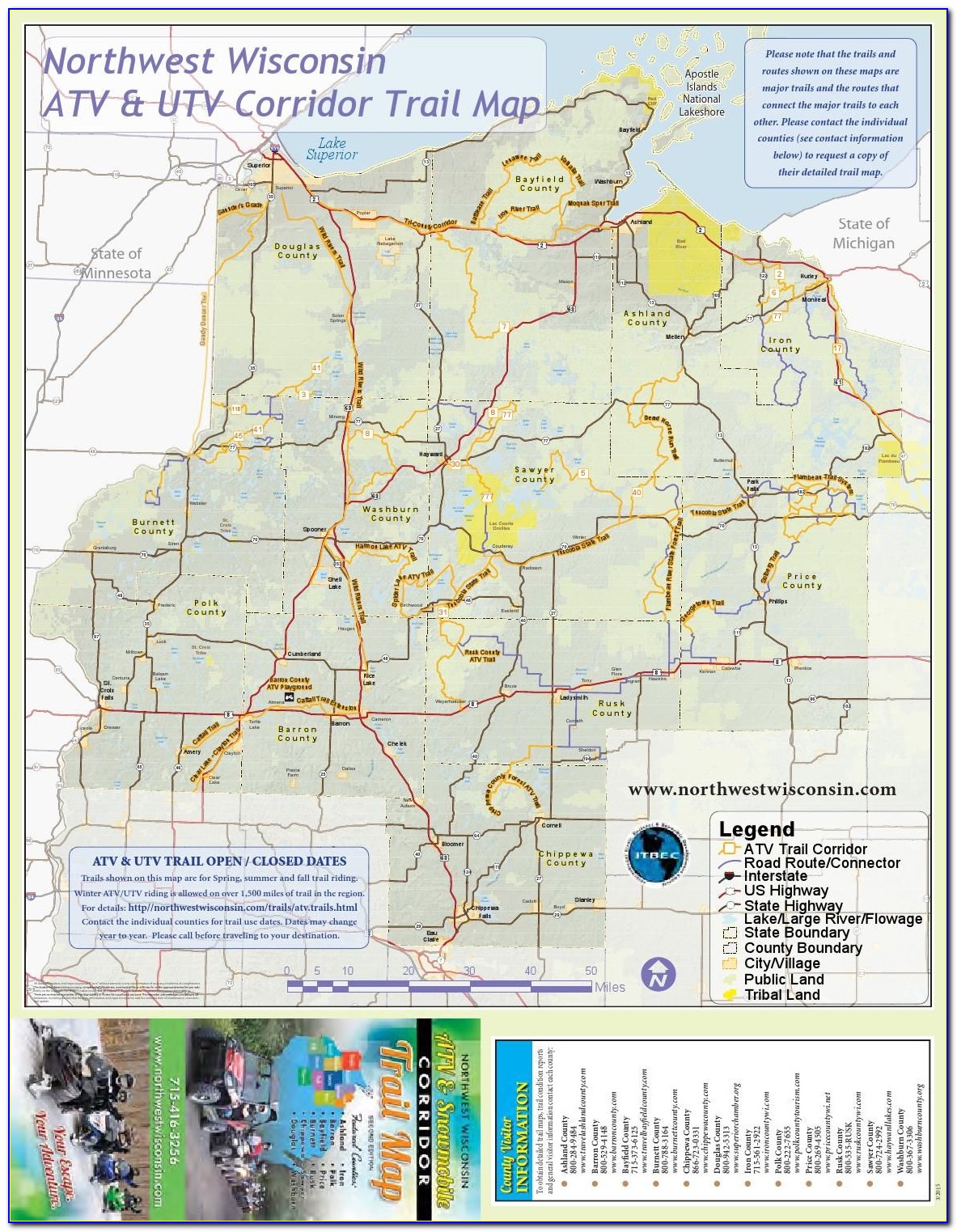 Mercer Wi Snowmobile Trail Maps